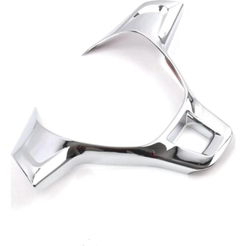 For Volkswagen GOLF 7 MK7 POLO MK6 Touran Chrome Steering Wheel Trim Sticker Covers Chromium Styling accessories