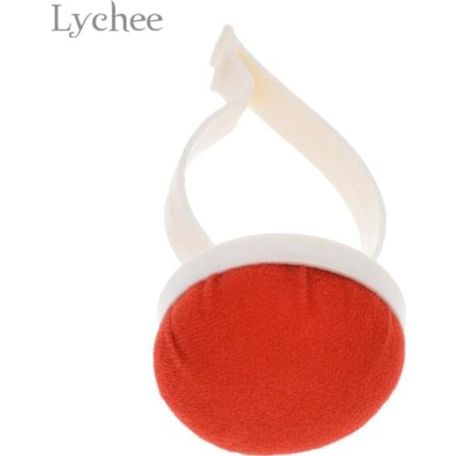Lychee Life Needle Pin Cushion with Plastic Wrist Red Cross Stitch Needle Pad DIY Handmade Sewing Tools Accessories