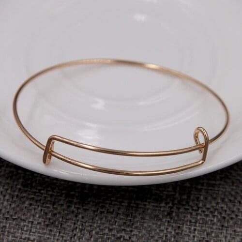 Classic Metal Adjustable Bangle Unisex Wristband Fashion Jewelry Women DIY Accessory