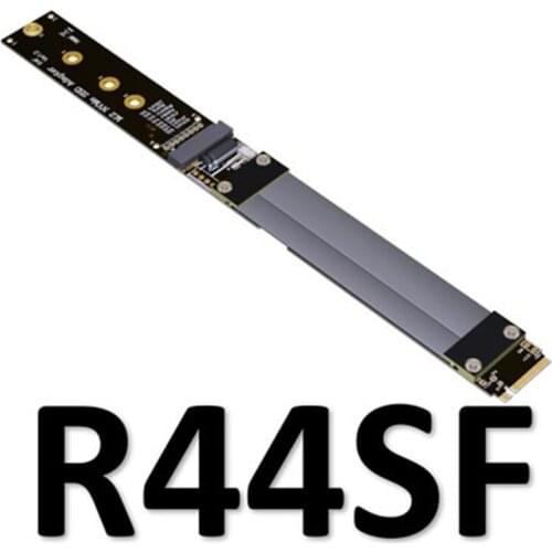 M.2 NVMe SSD Solid State Drive Extension Cable Riser card support M2 M key PCI-E 3.0 x4 4 pcie 4x Full Speed ADT 32G/bps R44SF