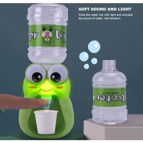 Mini Water Dispenser Toys Children Simulate Family Furniture Kitchen Drinking Fountains Play House Kids Educational Toy Gift