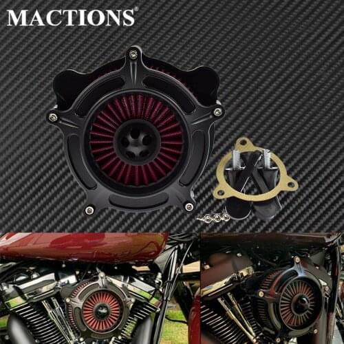 Motorcycle CNC Red Crafts Air Cleaner Intake Filter For Harley Touring Street Glide FLHX 2008-2016 Softail Breakout 2016-2017