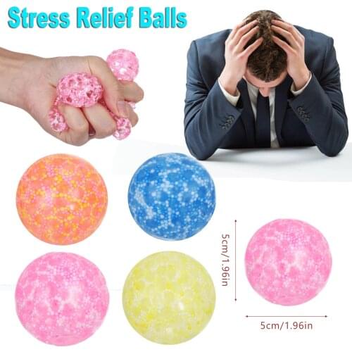 Stress Relief Game Balls Exercise Hand Ball Sensory Toys Dna Color Ball For Kids Adults Games Decompress Vent Ball Stress Ball