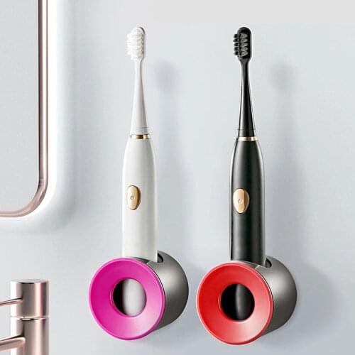 Electric Toothbrush Holder Suction Wall Bathroom Storage Rack Toilet Wall Self-adhesive Families Stand Rack Wall-Mounted Hooks