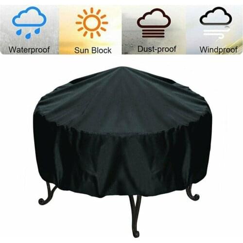Rainproof Black BBQ Gas Grill Cover Heavy Duty Waterproof Barbecue Gas Grill Cover Outdoor Fade Resistant Weather Protection