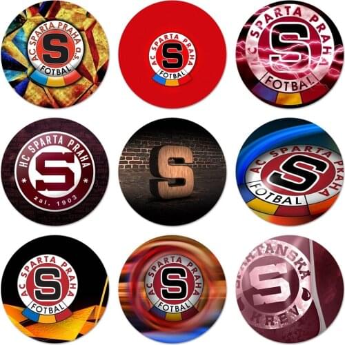 New Sparta Prague logo Icons Pins Badge Decoration Brooches Metal Badges For Clothes Backpack Decoration 58mm