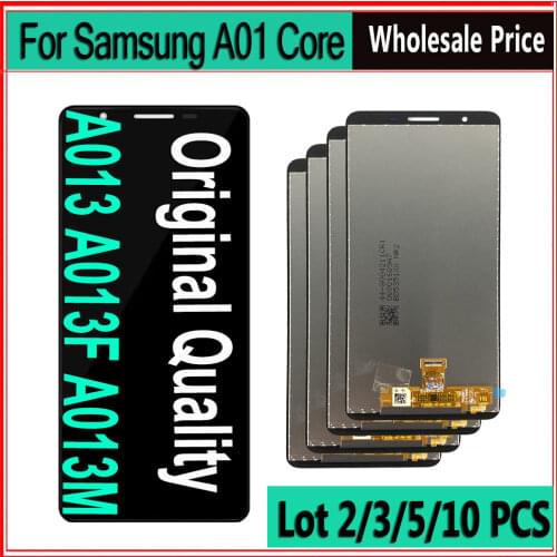 5 Piece lot Display For Samsung galaxy A01 core LCD SM-A013G A013F A013M/DS A013 LCD Display Touch Screen Digitizer Assembly