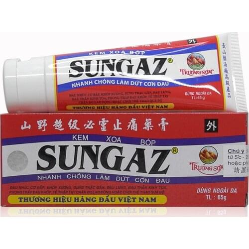 65g/pcs Vietnam Sungaz muscle rub relieve Sprain for shoulder relief joints pain massage ointment health care plaster