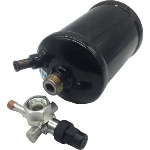 1.6L vertical liquid freon receivers are installed in seafood machine