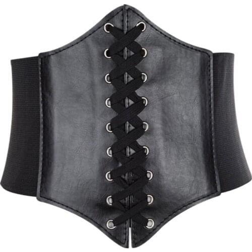 2021 Womens Ladies Wrap Around Tie Belts Soft PU Leather Simple Fashion Cinched Large Waist Wide Dress Accessories Hot Sale