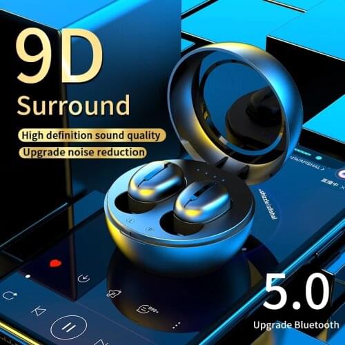 TWS Wireless Headphones Bluetooth 5.0 Earphones IPX6 Waterproof Sports Earbuds With Mic Charging Box Music Headset For Xiaomi
