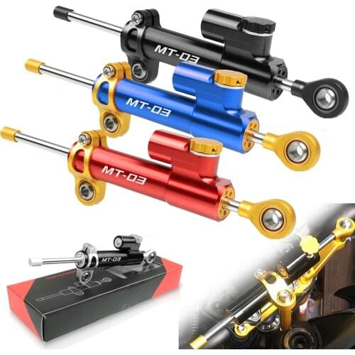 For Yamaha MT03 MT-03 MT 03 2015 2016 2017 2018 2019 2020 Universal Aluminum Motorcycle Damper Steering Stabilize Safety Control