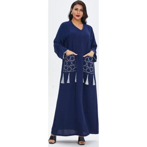 Vestidos Abaya Dubai Turkey Muslim Hijab Long Dress Islamic lothing Dresses For Women Caftan Morocco Kaftan Robe Longue Femme