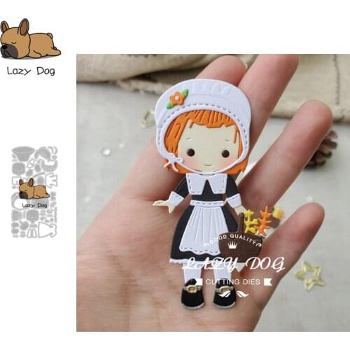 Thanksgiving Costumes Boy Girl Metal Cutting Dies Scrapbooking Stencil DIY Craft Embossing Die Cuts Card Making New Die For 2020