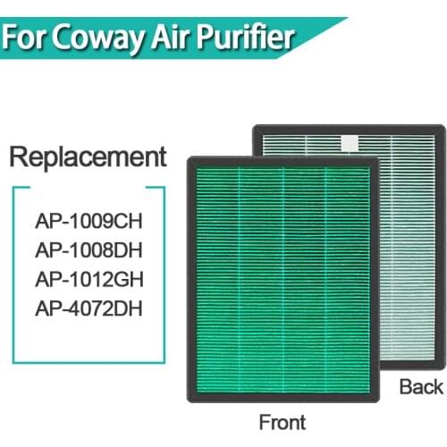 Replacement HEPA filter and Carbon Cotton kit For Coway AP-1009CH AP-1008DH AP-1012GH AP-4072DH Air Purifier Filter