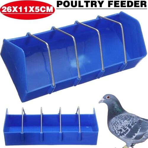 1pc Poultry Feeder Pigeon Feeder Chicken Trough Pigeon Poultry Ground Feeder Drinker Birds Feed Cup