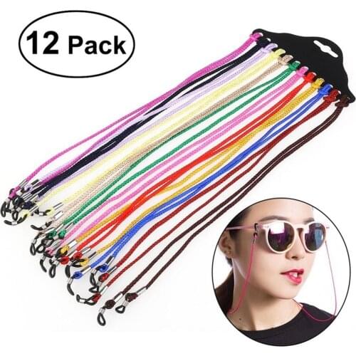 12Pcs Nylon Rope Spectacle Sunglasses Eyewear Cord Strings Eyeglasses Accessories Sunglasses Chains Lanyards Sunglasses