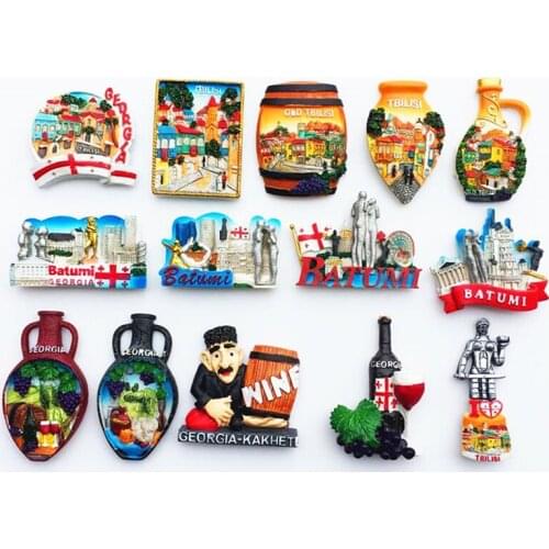 Georgia Customs And Culture 3D Refrigerator Magnets Fridge Magnetic Tourist Souvenir Decoration Articles Handicraft Gifts