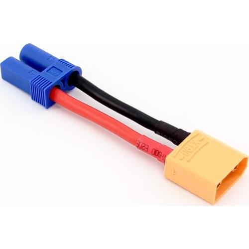 5/20pcs Female EC5 to XT90 / XT-90 Male Connector Adapter Cable with 12awg 5cm