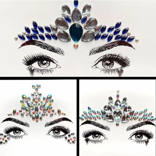 Glitter Eye Tatoo Sticker Diamond Rhinestone Face Jewelry Beautiful Eye Decoration Handpicked Styling Tools Easy To Use Body Art