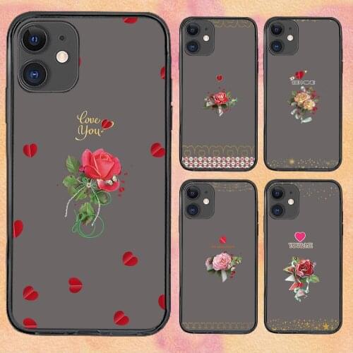 Couples Love Gift For iPhone 11 Case 6 Mini Pro XS Max X XR 6 12 Plus Luxur Soft TPU Airbag Cover 12Pro 11Pro 12Mini