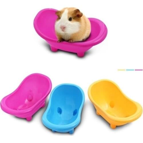 Mini Hamster Gerbils Small Pets Bathtub Bath Sand Room Bathroom Bathing Case Random Color