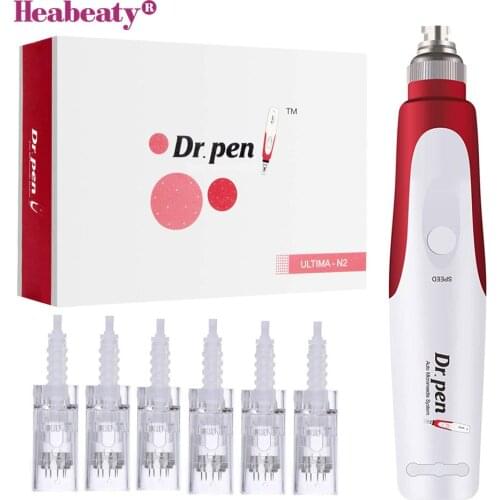 Dr Pen N2 Dermapen Professional Micro Needling Therapy Derma Pen Needles Cartridges Mesotherapy Auto Micro Needle Derma Therapy