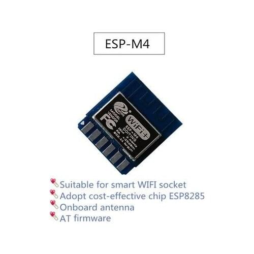 ESP-M4 Wireless WiFi Module ESP8285 Module is Compatible with ESP8266/FCC/CE, Suitable for Socket