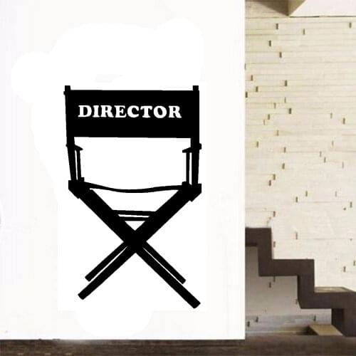 MOVIE DIRECTOR CHAIR - Wall Decal Sticker Theater Decor 3 sizes