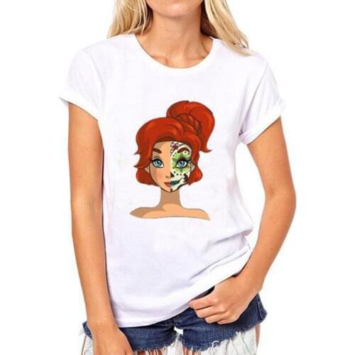 Fashion Loose Summer Tops VOGUE Girs Flower Graphic T-Shirt for Women Modal Round Neck Short Sleeves Tee Shirts