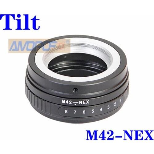 New M42 to NEX Tilt Lens Adapter, M42 screw lens to Sony E Camera A6300,A7,A7R, A7II,A7S,A7M2,NEX-7,NEX-6,NEX-5,NEX-3;NEX-5N