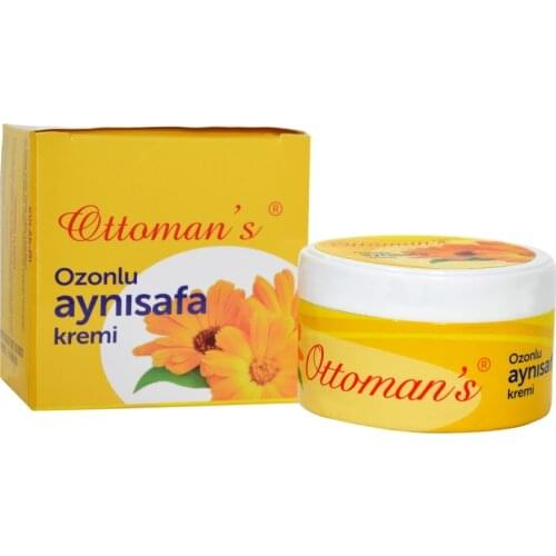Ottomans Ozonated Calendula Skin Care Cream, Herbal Oils Soften the Skin, 100 ml