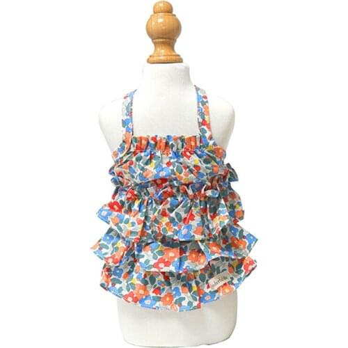 Dog Dresses New Cute Summer Floral Puppy Cat Skirt Pet Clothing Dress Bichon Yorkshire Corgi Teddy Poodle Pomeranian Dog Clothes