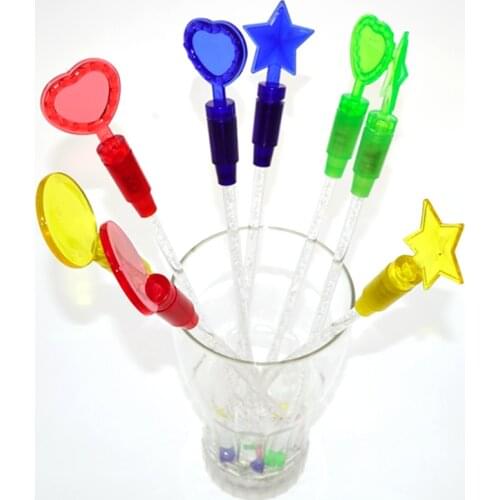 Luminous swizzle Stick Light Up For Party Club Wedding Decoration Colorful Supplies For Bars Clear DJ KTV Nightclubs bartender