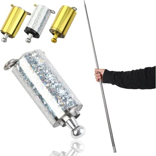 Telescopic Stick Golden 1.1m Stick for Self Defense Stick Close Up Illusion Magic Wand Toy Professional Trick Prop Stage