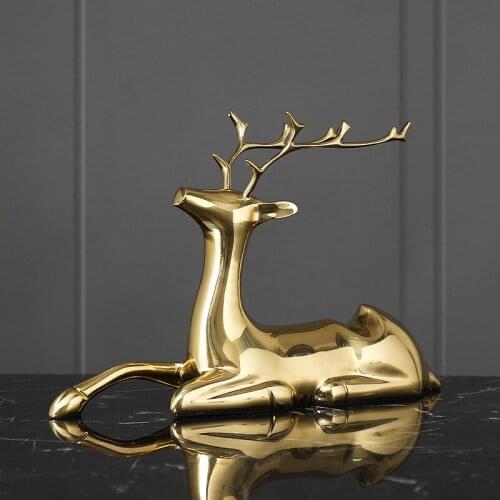 Wine rack Animal elements Copper Deer Light luxury Ornaments Living room home accessories Fashion Restaurant table decoration