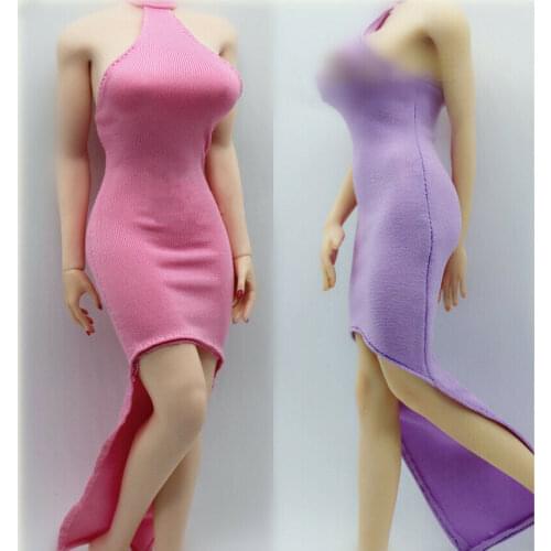 Phicen 1/6 Scale Female Soldier Tight Dress Model for 12" Action Figure Doll