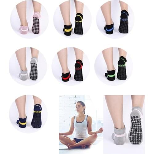 1 Pair Women Yoga Socks Quick-Dry Anti Slip Silicone Socks Fitness Sport Socks