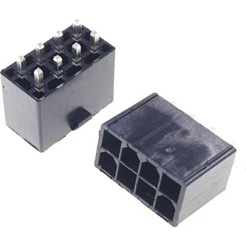 10 pcs 4.20 mm 8 Pin Header Male Pin Wafer Vertical PCB Through Hole for PC computer ATX CPU Power connector 8 Positions