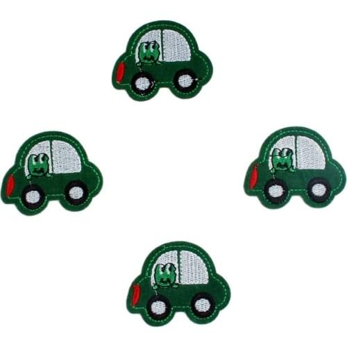 10pcs Embroidered Frog Car Patches For Kids Clothes Jeans Coats Pants Backpack Repair DIY Patchwork Crafts Sew Appliques Badge