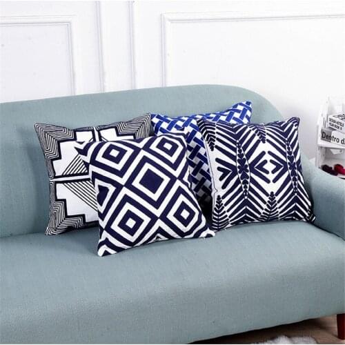 45x45cm Geometric stripes Sofa Pillowcase Pink Cushion Cover Throw Pillow Case Home Sofa Bed Chair Decoration 17.72x 17.72inch