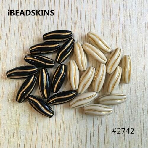 Choose color) 25x10mm 400pcs/lot Acrylic Twisted shape antique style Beads for Jewelry DIY #2742 (Design as shown)