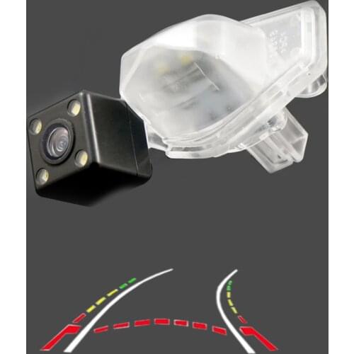 Dynamic trajectory CCD HD car camera for Honda Odyssey Vezel Elysion Jade 2015 to 2017 rear view reversing park camera
