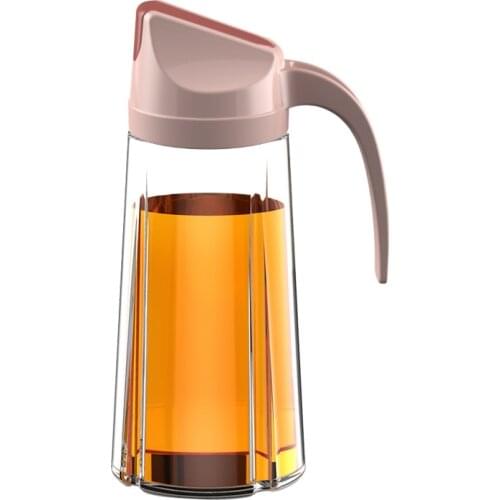 Oiler Kitchen Glass Sealed Oil Bottle Household Automatic Lid-Opening Seasoning Bottle Leak-Proof Soy Sauce Bottle Spice Jars