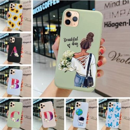 Case For Huawei y5 y6 y7 y9 Prime 2019 2018 Cover Flowers Pattern Cartoon Painted Soft TPU Silicone Matte Back Phone Shell