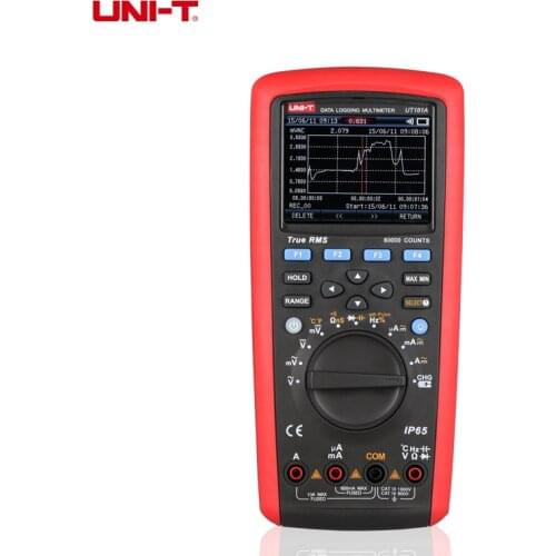 UNI-T Digital Multimeter 20000 Data Logging True RMS Tester DMM Capacitance Temperature Meter IP65 USB Data Transfer UT181A