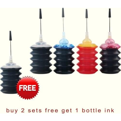 CMYK SUPPLIES 4 x 30 ML Refill Dye Ink Kit For Epson Canon HP Brother Lexmark DELL Kodak Inkjet Printer CISS Cartridge Printer