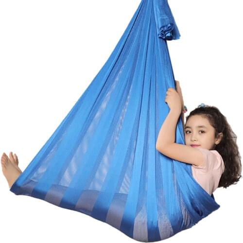 Kids Indoor Outdoor Therapy Swing Cuddle Hammock Child Sensory Integration Snuggle Swing Hammocks Soft Breathable 290x160cm