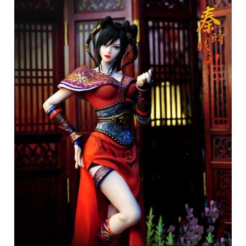 JIAOU 1/6 Scale Female Cosplay Action Figures Ancient Cartoon Figure Dolls Crimson Lotus Model Collection Gift