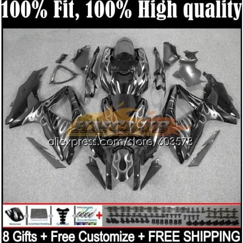 Injection For SUZUKI GSXR 750 600 CC GSXR-600 K8 08 6CL.30 GSXR750 GSXR600 08 09 10 GSXR-750 2008 2009 2010 Fairing Silvery new